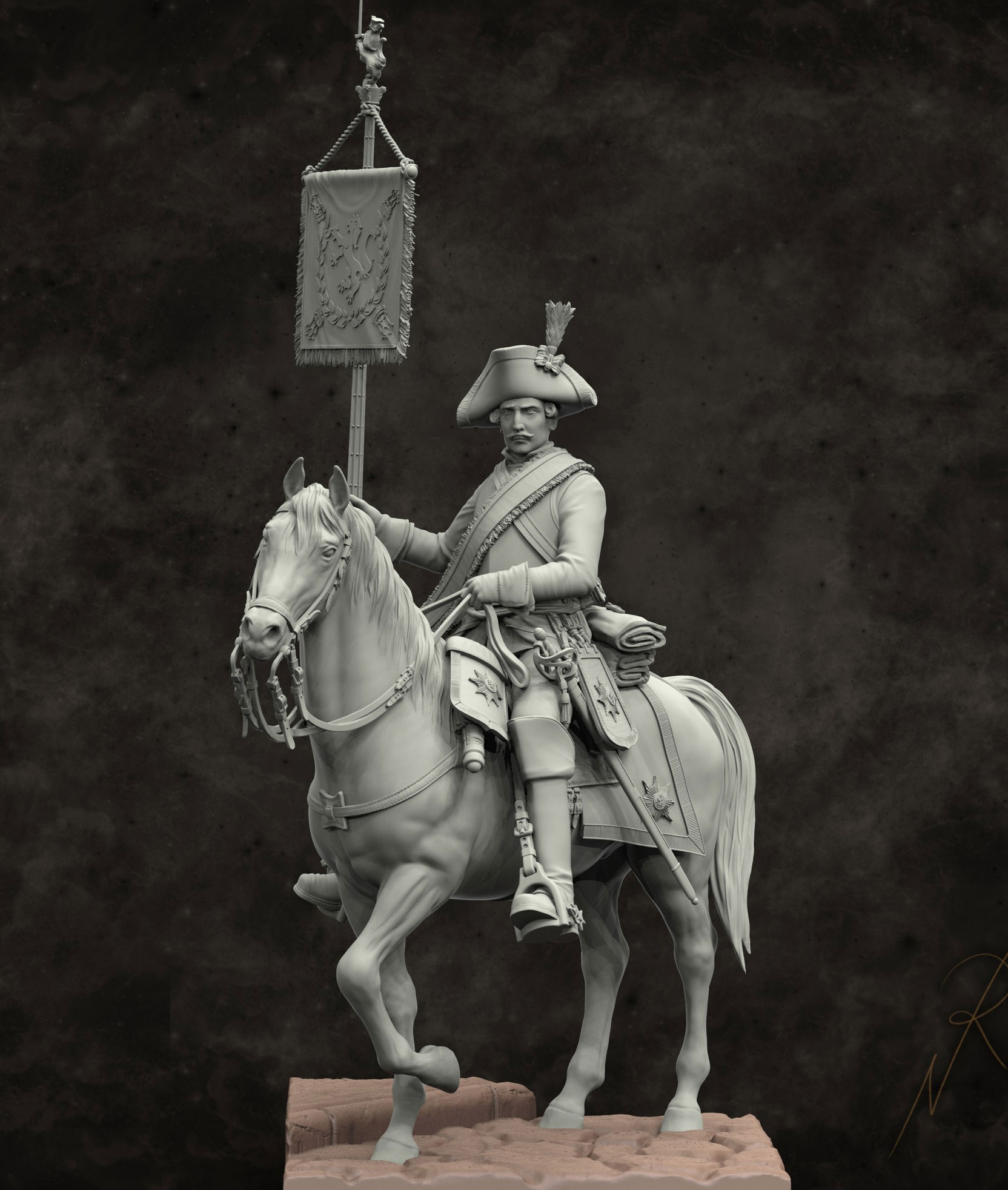 Hessen Kassel Standartenträger 7. jähriger Krieg